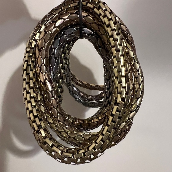 ZARA Kate Moss Bobby Gillespie CAPSULE COLLECTION Gold Chunky Bracelet Mob Wife - Picture 5 of 6